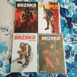 BRZRKR Comics TPB Vol 1 To 3 + Issue Poetry Of Madness #1